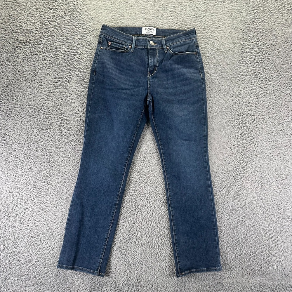 Denizen From Levi's Jeans Womens 8 Blue Cotton Denim Straight Slim Faded Stretch